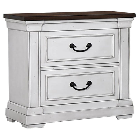 Lindley 5-piece Queen Bedroom Set Distressed WhiteDistressed White