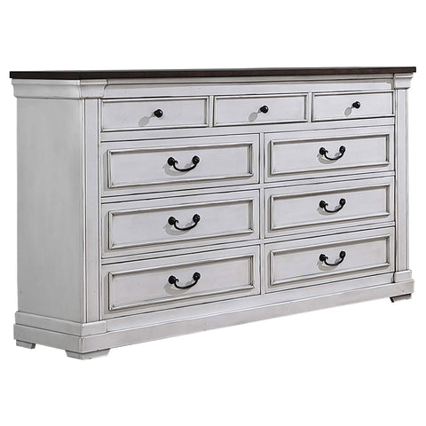 Lindley 5-piece Queen Bedroom Set Distressed WhiteDistressed White