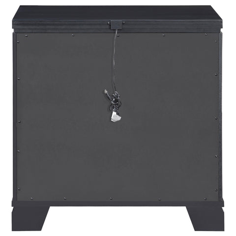 Dacre 2-drawer Nightstand Black