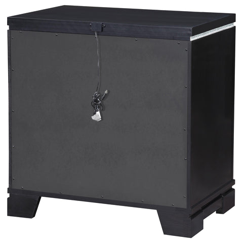 Dacre 2-drawer Nightstand Black