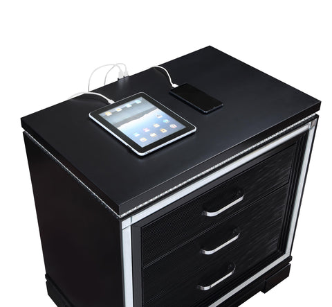 Dacre 2-drawer Nightstand Black