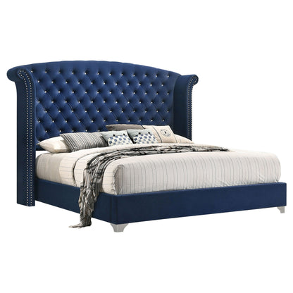 Aiko 4-piece Queen Bedroom Set Pacific BluePacific Blue