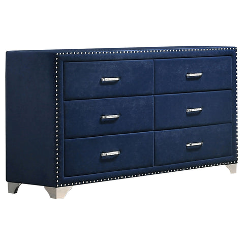 Aiko 4-piece Queen Bedroom Set Pacific BluePacific Blue