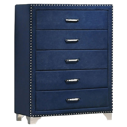 Aiko 5-drawer Bedroom Chest Pacific BluePacific Blue