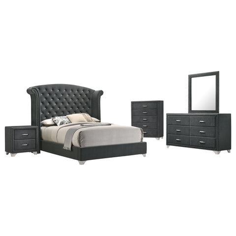 Aiko 5-piece Eastern King Bedroom Set GreyGrey