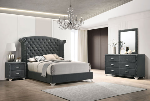 Aiko 4-piece Queen Bedroom Set GreyGrey