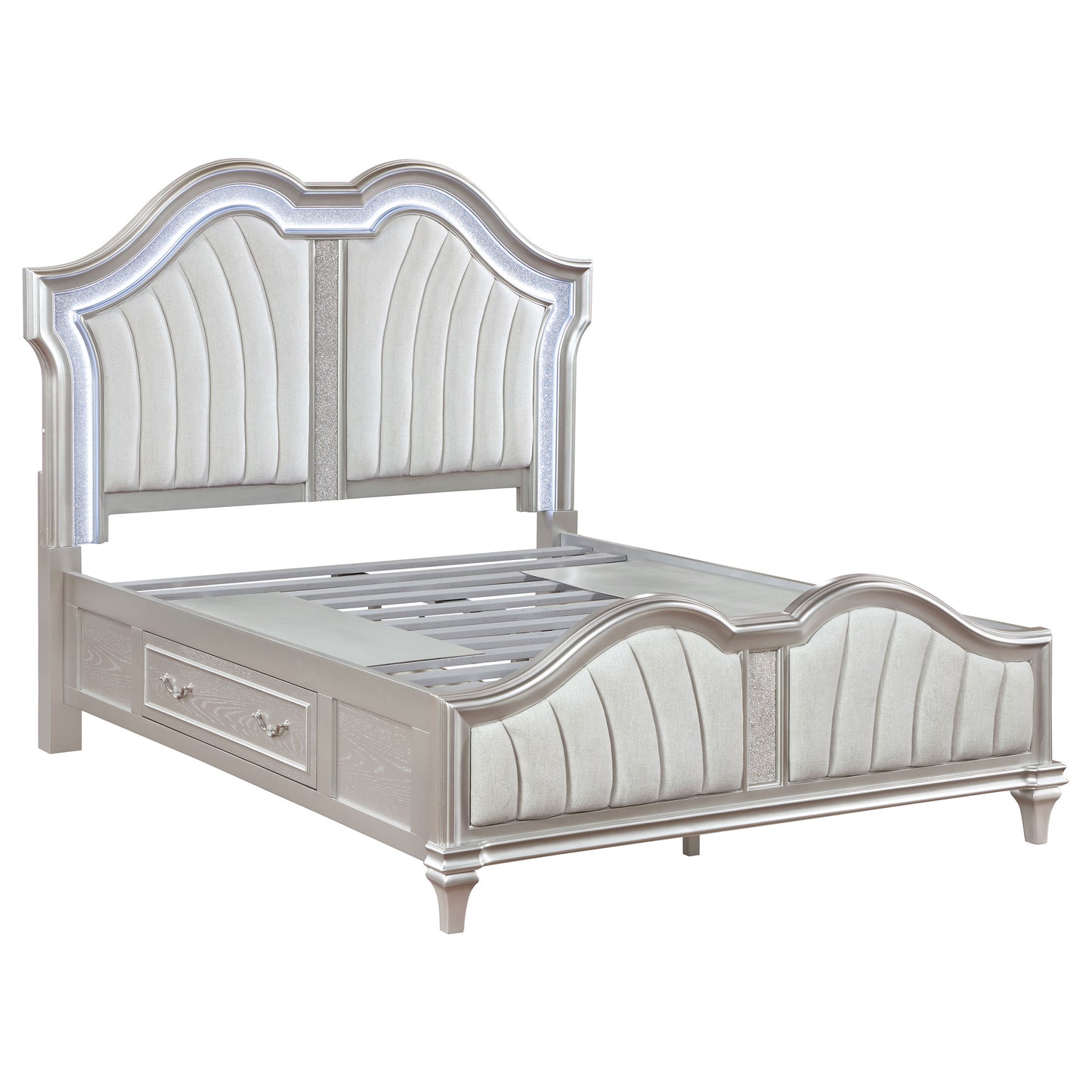 keiran 4-piece eastern king bedroom set silver oaksilver oak