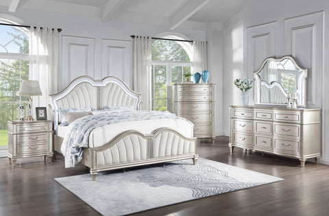 Jackie 5-piece Eastern King Bedroom Set Silver Oak