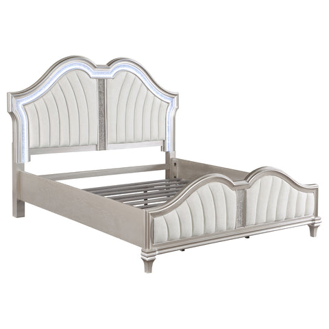 Jackie 5-piece California King Bedroom Set Silver Oak
