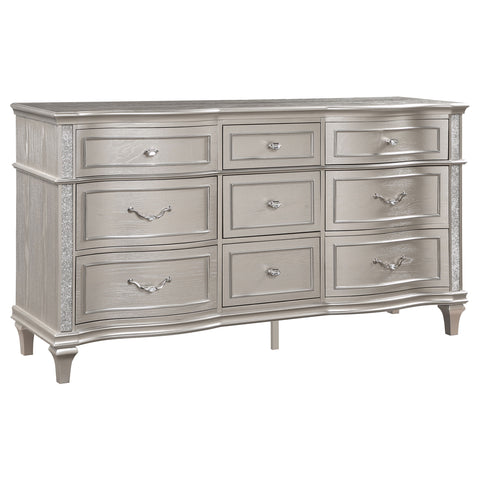 Jackie 5-piece California King Bedroom Set Silver Oak