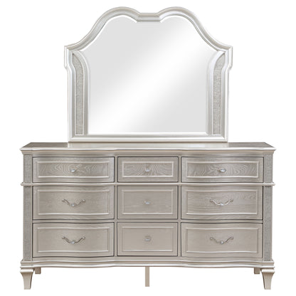 Keiran 9-drawer Dresser with Mirror Silver OakSilver Oak