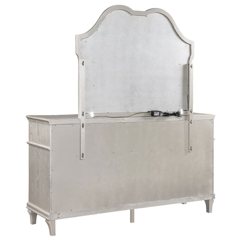 Keiran 9-drawer Dresser with Mirror Silver OakSilver Oak