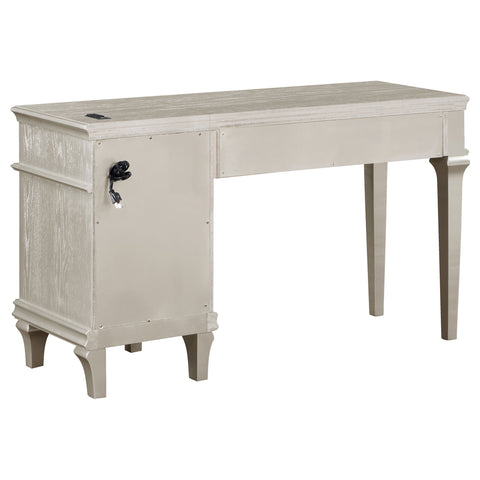 Keiran 4-drawer Vanity Desk Makeup Table Silver OakSilver Oak