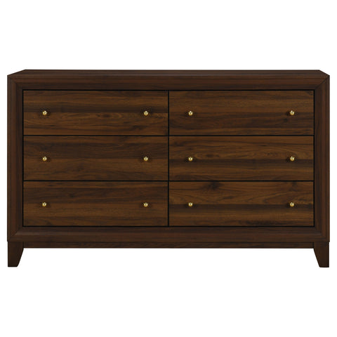 Talei 6-drawer Dresser Cabinet WalnutWalnut