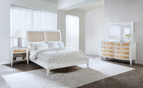 Allora 4-piece California King Bedroom Set WhiteWhite