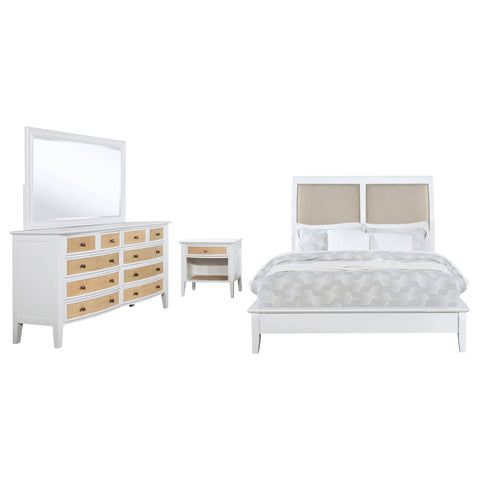 Allora 4-piece Queen Bedroom Set WhiteWhite