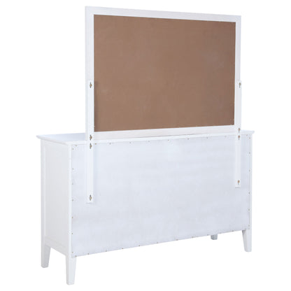 Allora 10-drawer Dresser and Mirror WhiteWhite