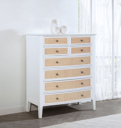 Allora 8-drawer Chest of Drawers WhiteWhite