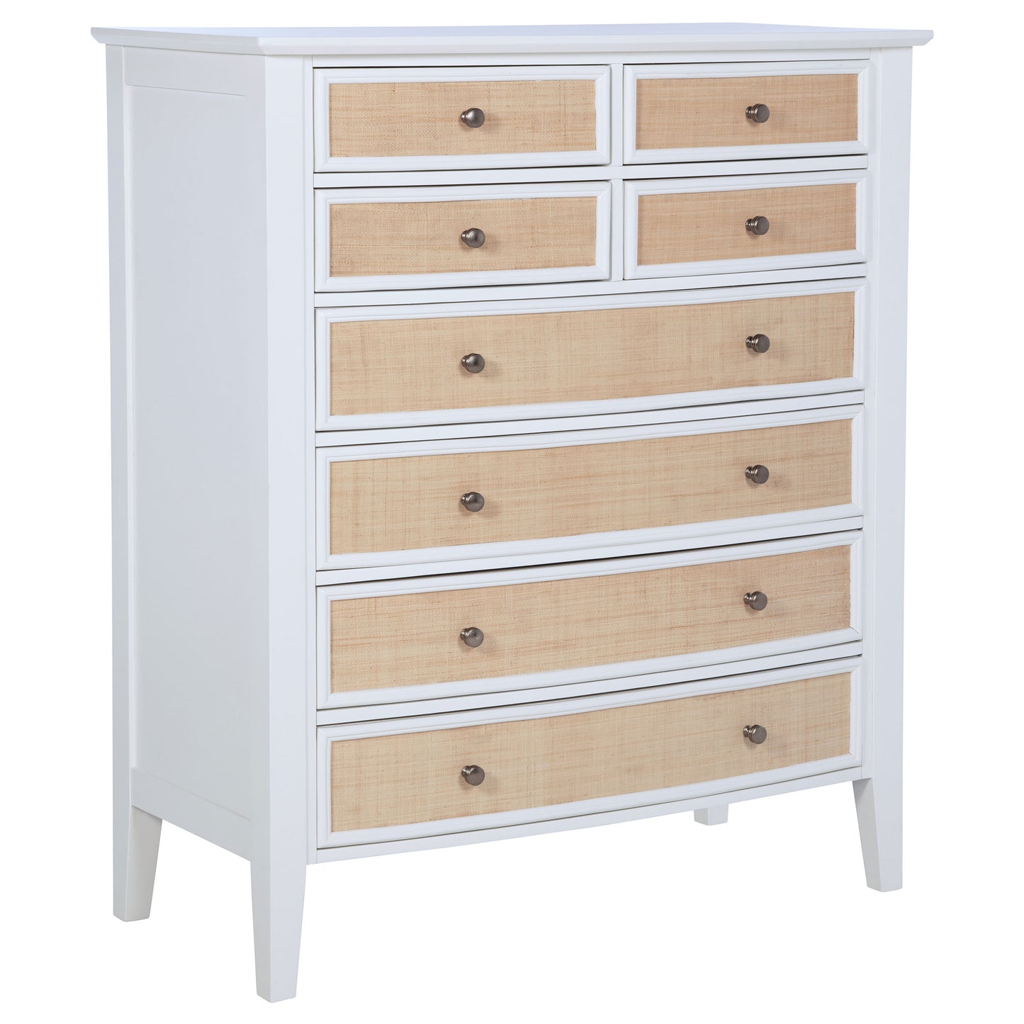allora 8-drawer chest of drawers whitewhite