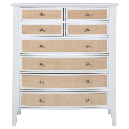 Allora 8-drawer Chest of Drawers WhiteWhite