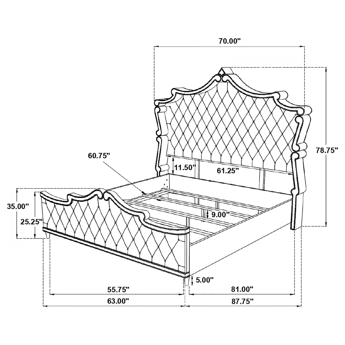 queen bed 4 pc set