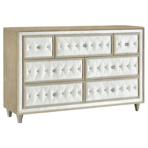 Pinciotti 5-piece Queen Bedroom Set IvoryIvory / Camel