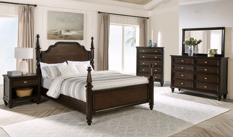 Eliza 5-piece Queen Bedroom Set Dark OakDark Oak