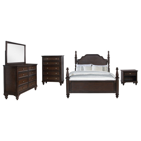 Eliza 5-piece Queen Bedroom Set Dark OakDark Oak