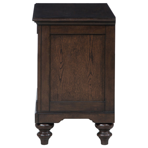 Eliza 1-drawer Nightstand Bedside Table Dark OakDark Oak