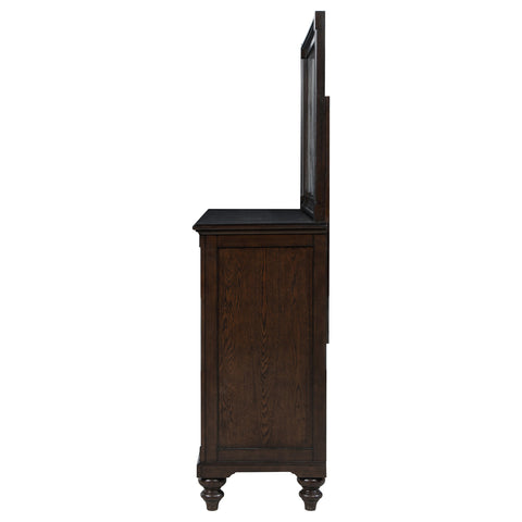 Eliza 8-drawer Dresser and Mirror Dark OakDark Oak
