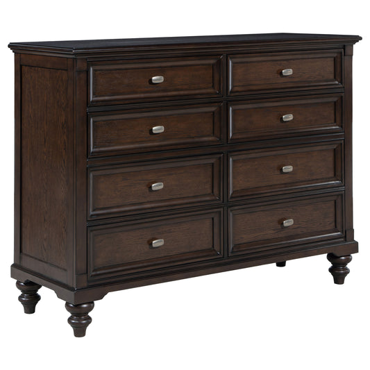 Eliza 8-drawer Dresser Cabinet Dark OakDark Oak