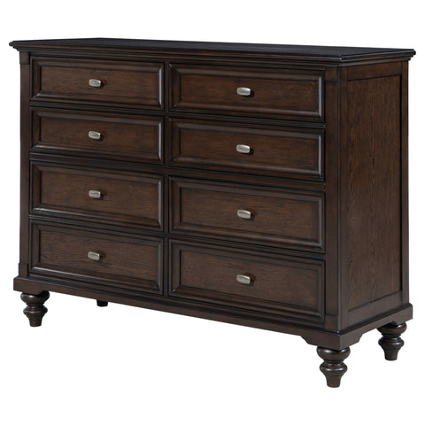 Eliza 8-drawer Dresser Cabinet Dark OakDark Oak