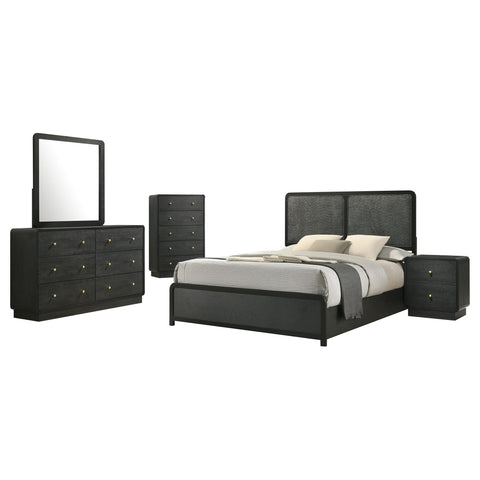 Trini 5-piece Full Bedroom Set Black
