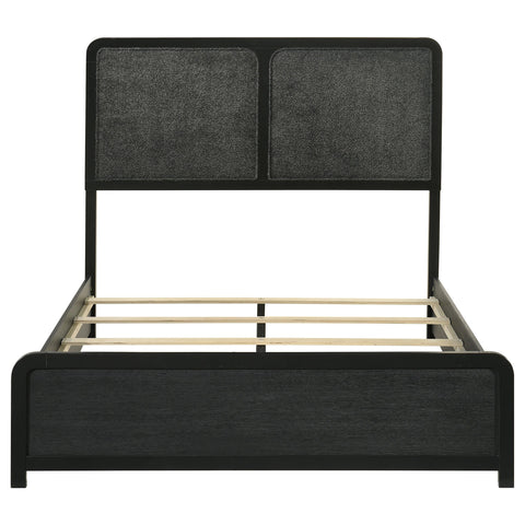 Trini 51-inch Upholstered Full Panel Bed Black