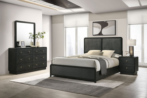 Regina 4-piece Eastern King Bedroom Set BlackBlack