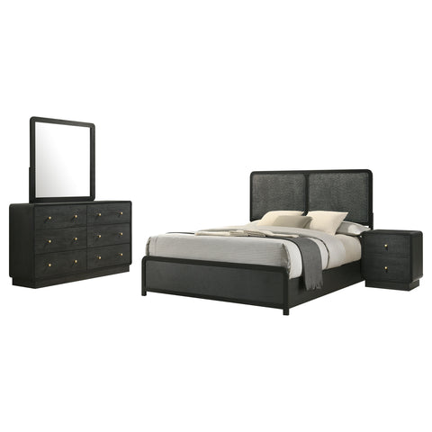 Regina 4-piece Eastern King Bedroom Set BlackBlack