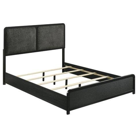 Regina 51-inch Upholstered Eastern King Bed BlackBlack