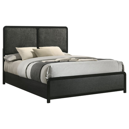 Regina 51-inch Upholstered Eastern King Bed BlackBlack
