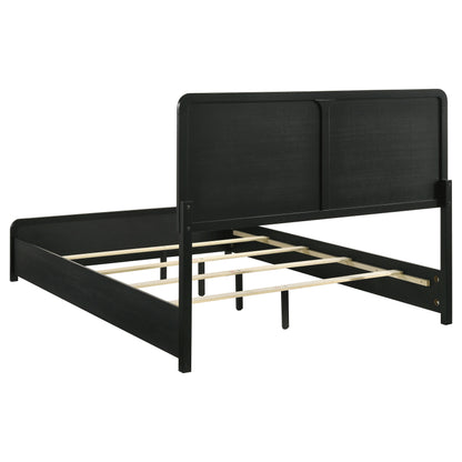Regina 51-inch Upholstered Eastern King Bed BlackBlack
