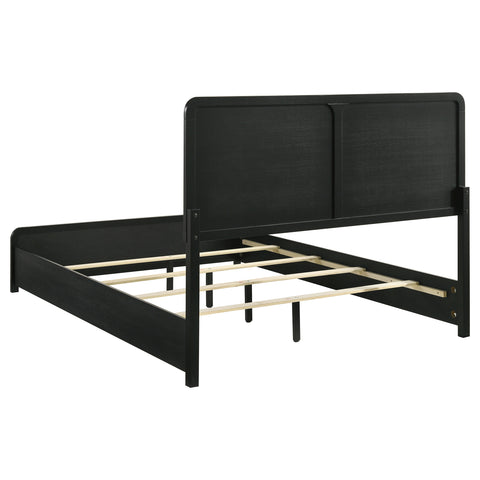 Regina 51-inch Upholstered Eastern King Bed BlackBlack