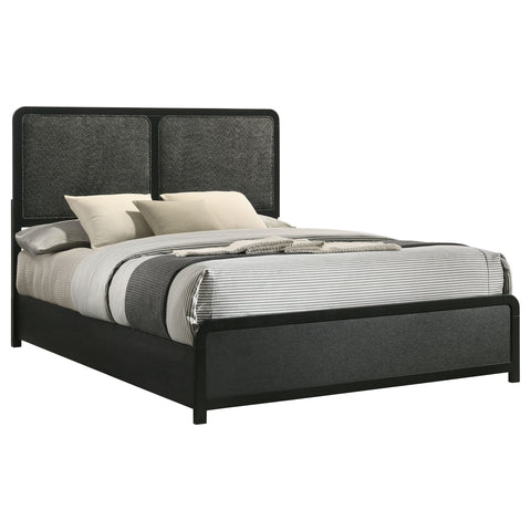 Regina 51-inch Upholstered Queen Bed BlackBlack