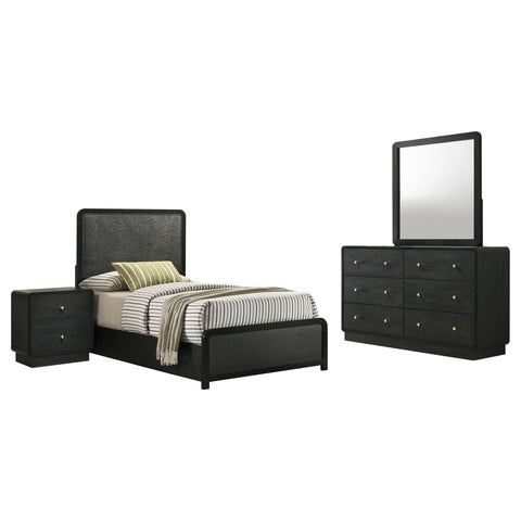 Trini 4-piece Twin Bedroom Set Black