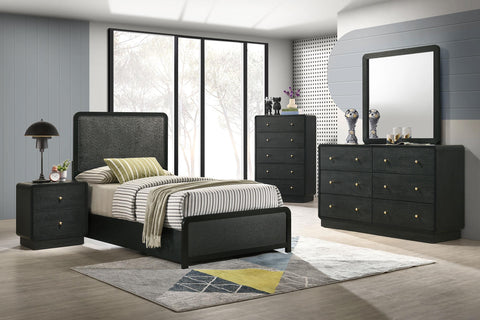 Trini 5-piece Twin Bedroom Set Black