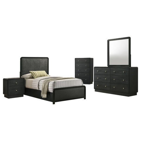 Trini 5-piece Twin Bedroom Set Black