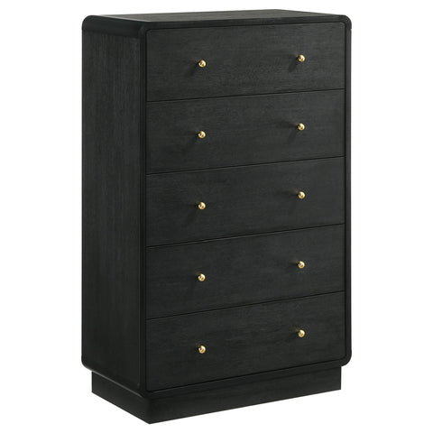Trini 5-piece Twin Bedroom Set Black