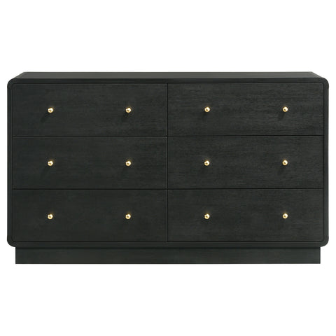 Regina 6-drawer Dresser Cabinet BlackBlack