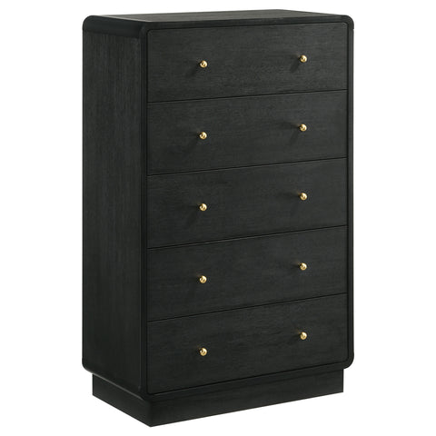 Regina 5-drawer Chest of Drawers BlackBlack