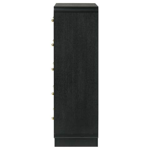 Regina 5-drawer Chest of Drawers BlackBlack
