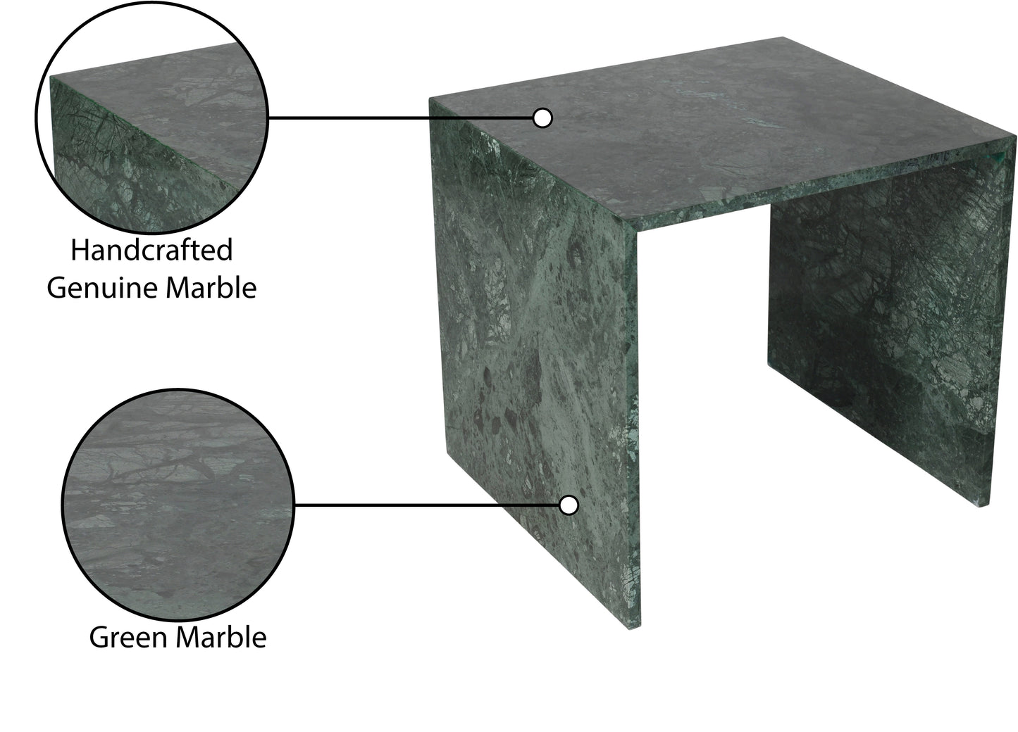 taverna green end table