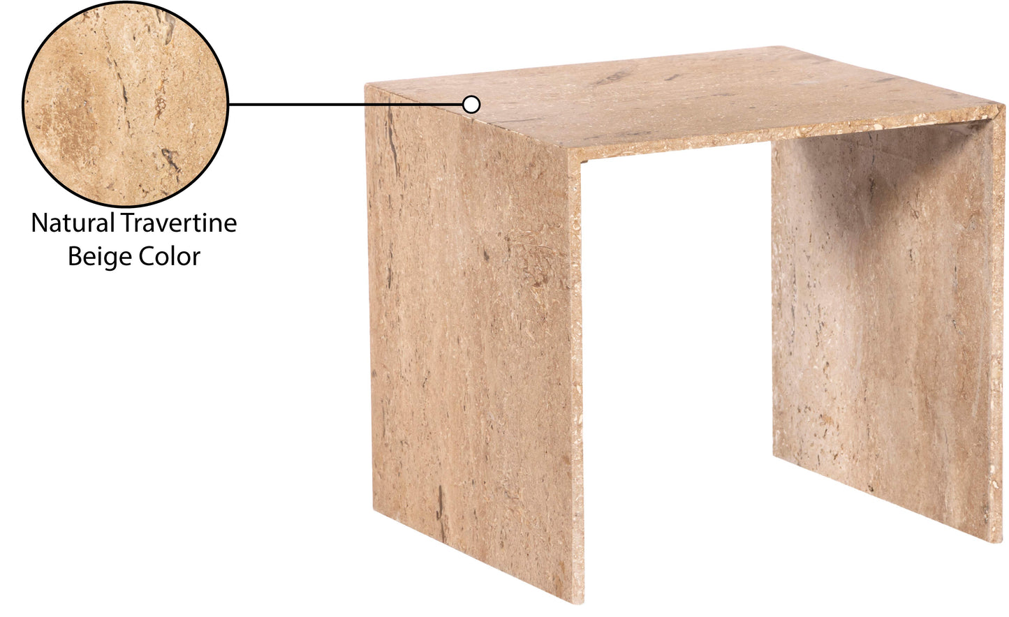 revive beige end table et